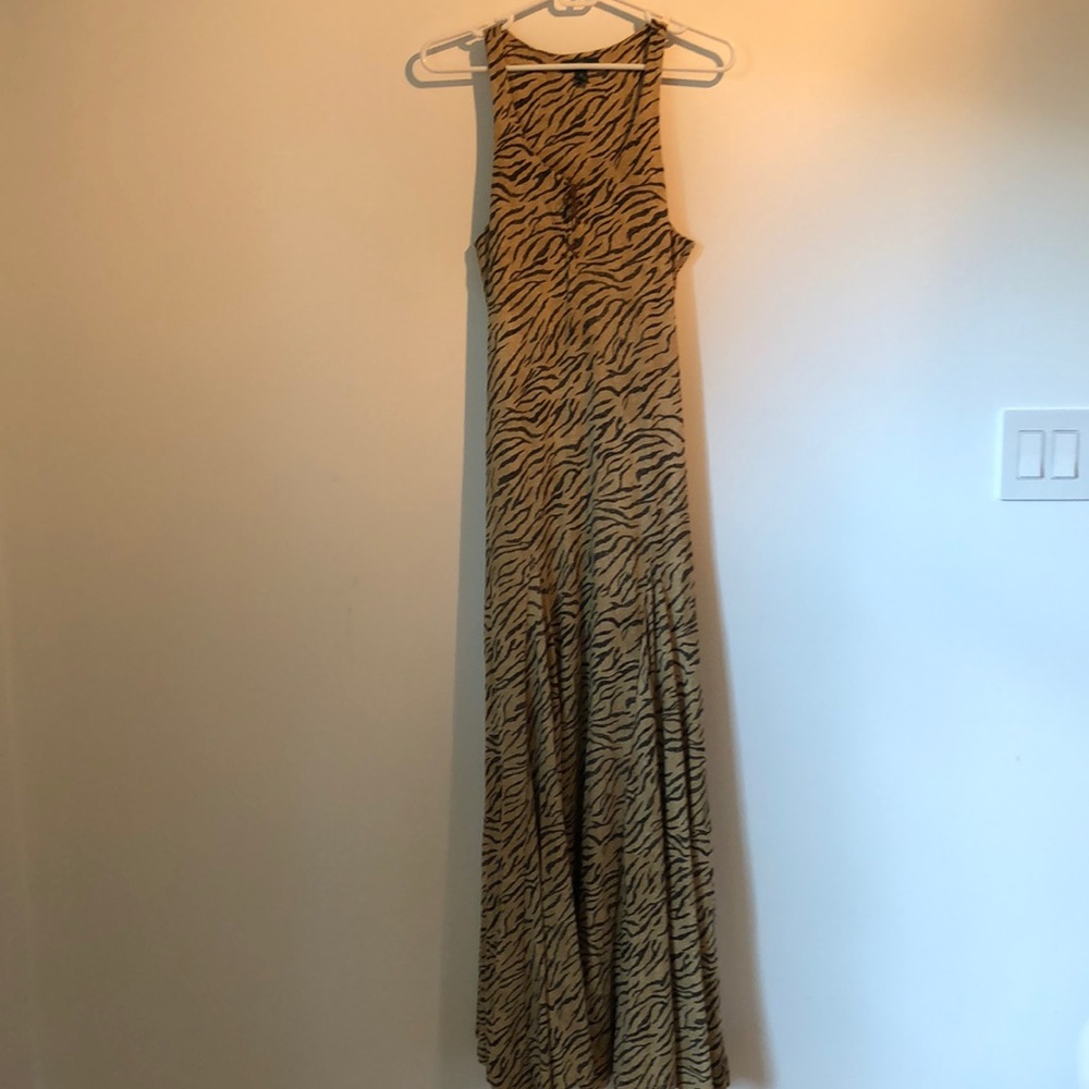 Ralph Lauren Dress Animal Print 100% Cotton SZ XS